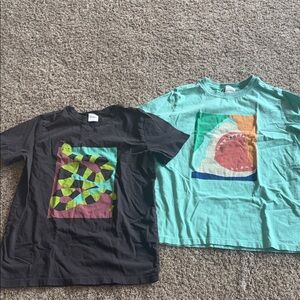 Hanna Andersson bundle of two graphic tees size 12 play condition